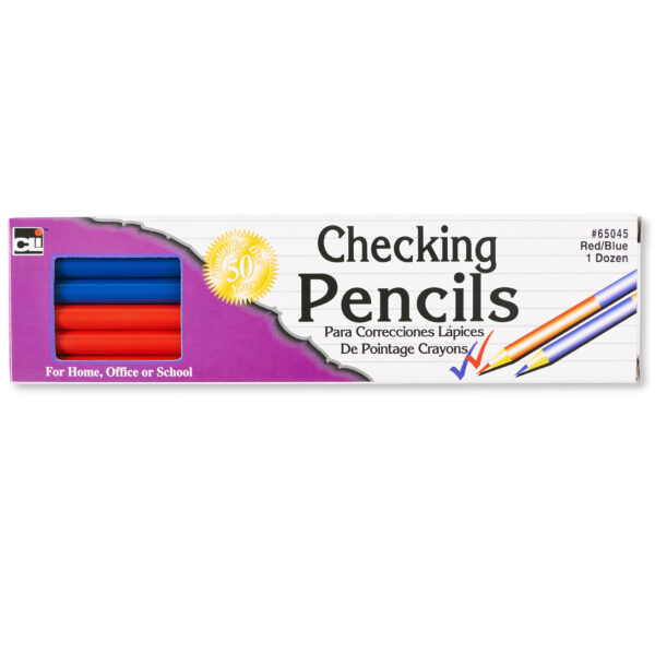 Combination Checking Pencils, Red-Blue, 12 Per Box, 6 Boxes