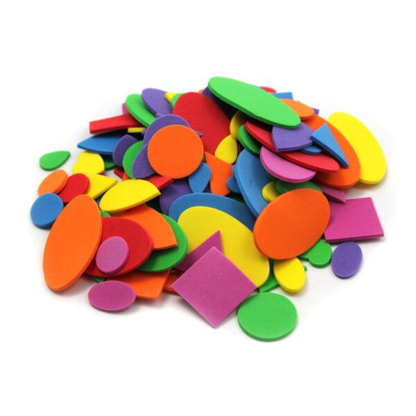 Assorted Foam Shapes, 264 Per Pack, 12 Packs