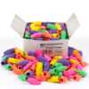 Pencil Eraser Caps, Latex Free, Assorted Colors, 144 Per Box, 6 Boxes