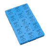 Mini Whiteboard Eraser, Felt-Foam, 2"x2" "Learning is Fun", Blue-Black, 15 Per Pack, 3 Packs