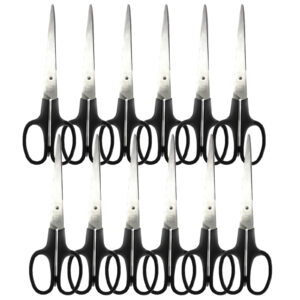 Stainless Steel Shears, 7" Straight, Pack of 12