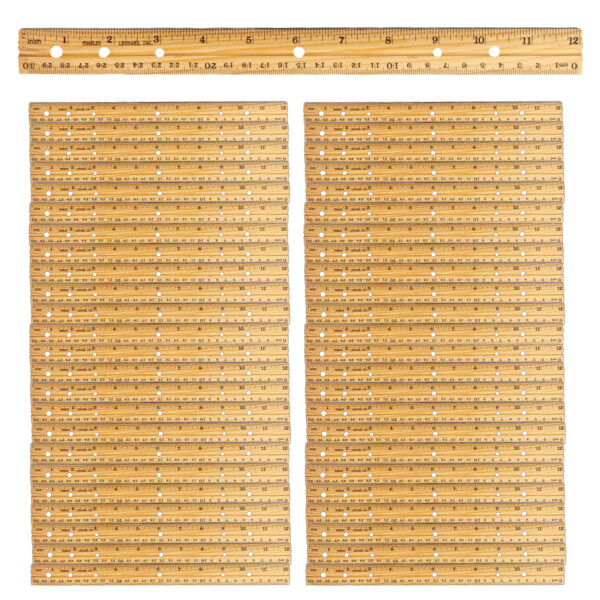 Economy Wood Ruler, Pack of 48