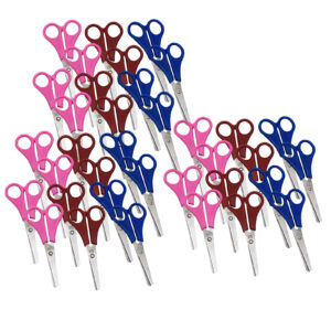 Children's 5.5" Scissors, Blunt Tip, Assorted Colors, Pack of 36