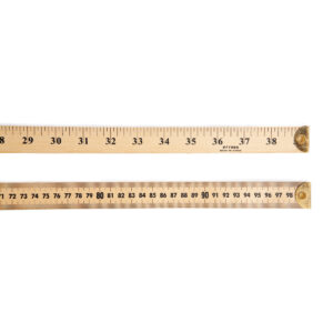 Meter Stick Ruler with Metal End, Pack of 6