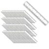 Plastic Ruler, 6", Inches-Metric, Clear, Pack of 48