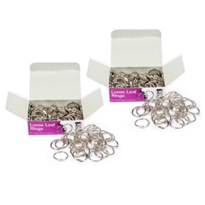 Loose Leaf Rings, 3-4", 100 Per Box, 2 Boxes