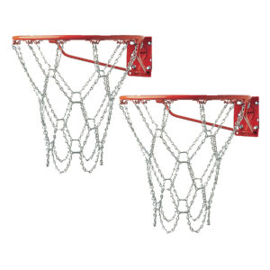 Steel Chain Basketball Net, Pack of 2