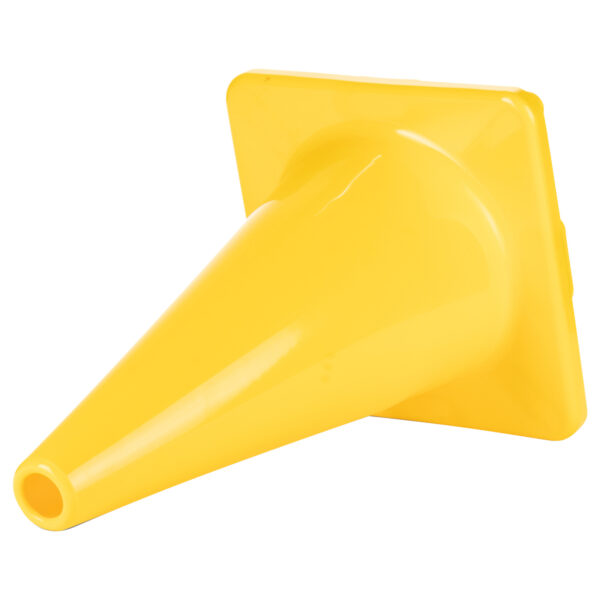 Hi-Visibility Flexible Vinyl Cone, weighted, 12", Yellow