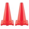 Hi-Visibility Flexible Vinyl Cone, 18" Orange, Pack of 2