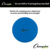 FitPro Training & Exercise Ball, 53cm, Blue