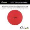 FitPro Training & Exercise Ball, 65cm, Red