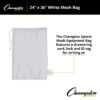 Equipment Bag, Mesh, 24" x 36", White, Pack of 3