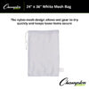 Equipment Bag, Mesh, 24" x 36", White, Pack of 3