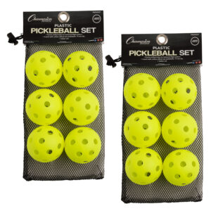 Recreational Indoor Pickleball Set, 6 Per Set, 2 Sets