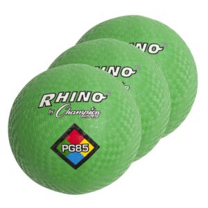 Playground Ball, 8-1-2", Green, Pack of 3