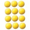 Uncoated Regular Density Foam Ball, 4", Yellow, Pack of 12