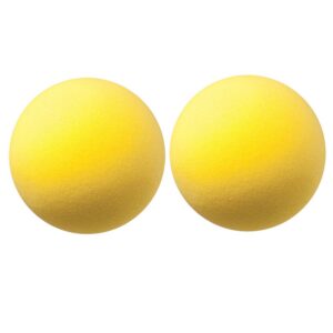 Uncoated Regular Density Foam Ball, 8-1-2", Yellow, Pack of 2