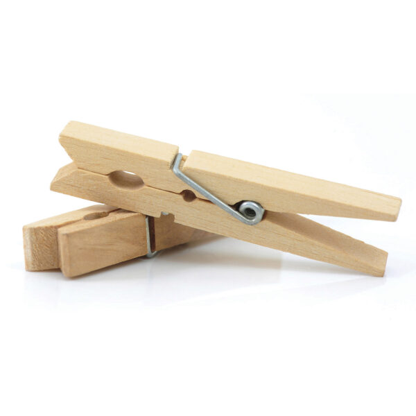 Spring Clothespins, Natural, Extra-Large, 3-3-8", 50 Per Pack, 6 Packs