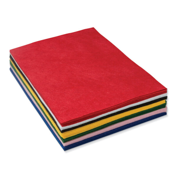 Felt Sheets, 7 Assorted Colors, 9" x 12", 1 lb.