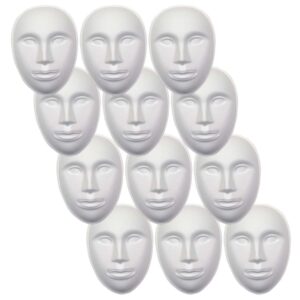 Paperboard Mask, Face, 8" x 5-3-4", Pack of 12