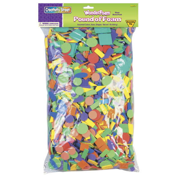 WonderFoam Pound of Foam, Assorted Sizes, 1 lb.