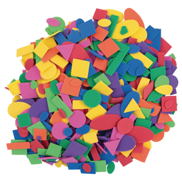 WonderFoam Shapes, Assorted Sizes, 720 Pieces Per Pack, 3 Packs