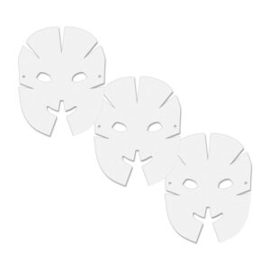 Die-Cut Dimensional Paper Masks, 10-1-2" x 8-1-4", 40 Per Pack, 3 Packs