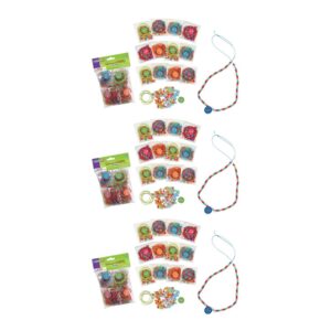 100 Days of School Bead Kit, Assorted Sizes, 12 Kits Per Pack, 3 Packs