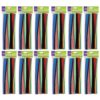 Jumbo Stems, Assorted, 12" x 6 mm, 100 Pieces Per Pack, 12 Packs