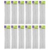 Regular Stems, White, 12" x 4 mm, 100 Per Pack, 12 Packs