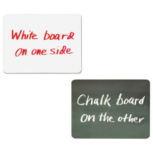 Combo Board, 2-Sided, Chalk-Whiteboard, 9" x 12", 10 Boards