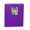 2-Pocket Laminated Paper Portfolios with 3-Hole Punch, Purple, Box of 25