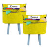 Small Chair Cubbie, 12", Sunny Yellow, Pack of 2