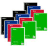 5-Subject Notebook, Wide Ruled, 180 Sheets, Assorted Colors, Pack of 3