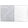 Professional Hardbound Notebook, 96 Page, College Ruled, 8-1-2" x 10-7-8", Charcoal & White Stripes, Pack of 2