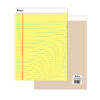 Legal Pad, Wide Ruled, Yellow, 50 Sheets, Pack of 12