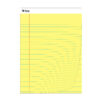 Legal Pad, Wide Ruled, Yellow, 50 Sheets, Pack of 12