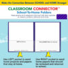 Classroom Connector School-To-Home Folders, Purple, Box of 25