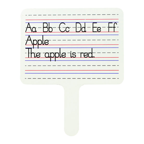 Two-Sided Dry Erase Answer Paddle, Pack of 6