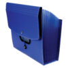 13-Pocket Ladder Expanding File, Blue