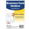 Self-Adhesive Business Card Holder, Side Load, 2" x 3-1-2", 10 Per Pack, 5 Packs