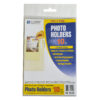 Peel & Stick Photo Holders, Clear, 4" x 6", 10 Per Pack, 5 Packs