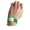 DuPont Tyvek Security Wristbands, Green, 100 Per Pack, 2 Packs