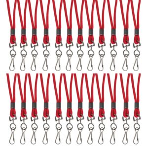 Standard Lanyard, Red, Swivel Hook, Pack of 24