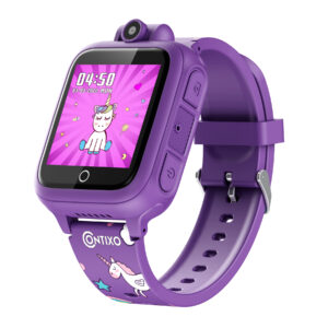 KW1 Smart Watch for Kids with Educational Games, HD Touch Screen, Camera, and MP3 Music Player, Purple