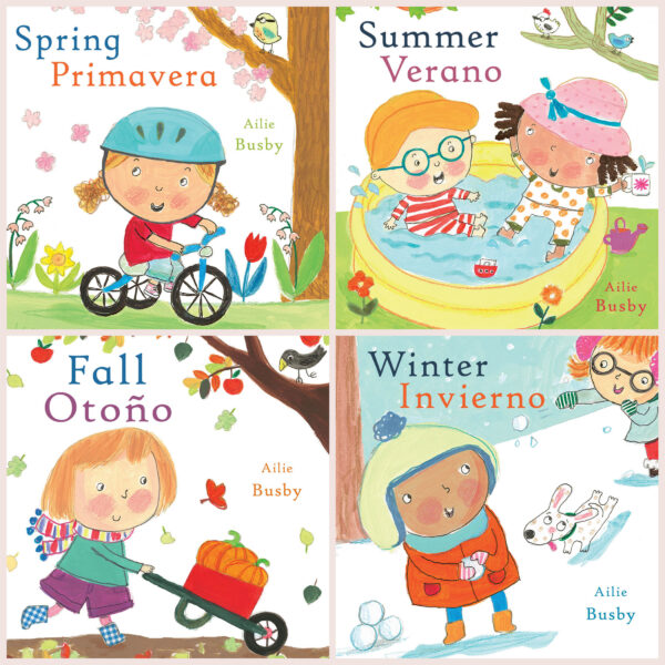 Seasons-Estaciones Bilingual English-Spanish Books, Set of 4