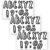 Cafe 7 Inch Designer Letters, 114 Pieces Per Pack, 3 Packs