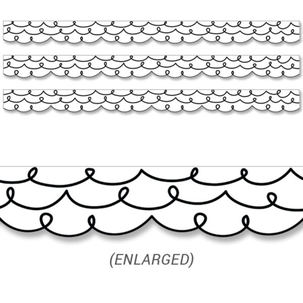 Core Decor Loop-De-Loop Border EZ Border, 48 Feet Per Pack, 3 Packs