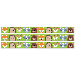 Woodland Animals EZ Border, 48 Feet Per Pack, 3 Packs