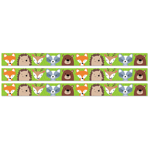 Woodland Animals EZ Border, 48 Feet Per Pack, 3 Packs